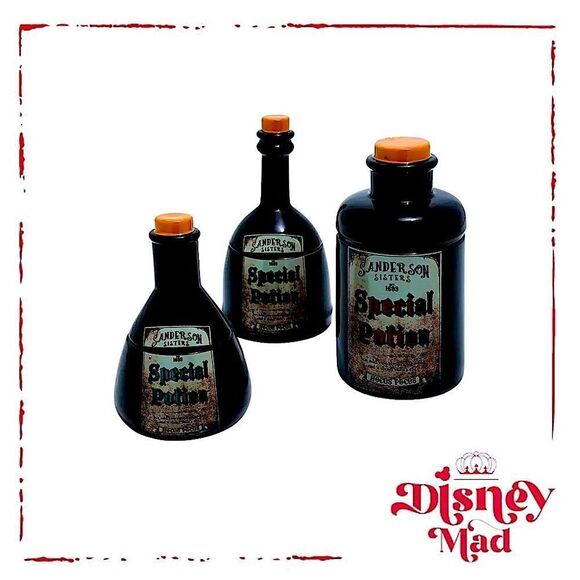Disney Hocus Pocus Potion Storage Jars Set (3) Collectible - Picture 5 of 8